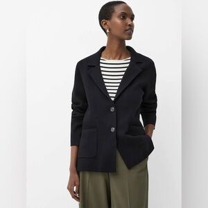 Simons Patch pockets blazer-style cardigan